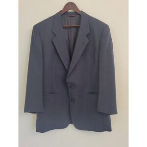 Hart Schaffner Marx Blazer Navy Blue Classic Sport Coat Preppy 43 R